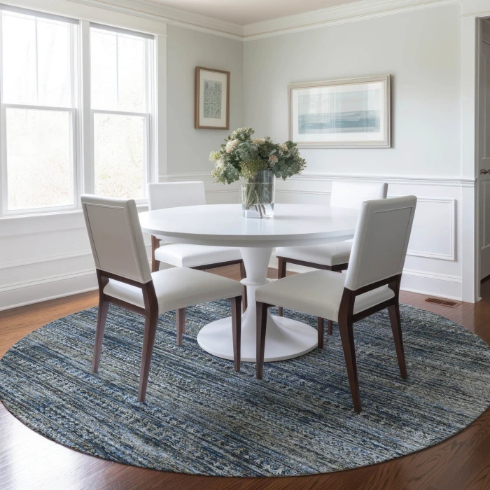 Dalyn Solace Blue SL3 8ft. x 8ft. Rug