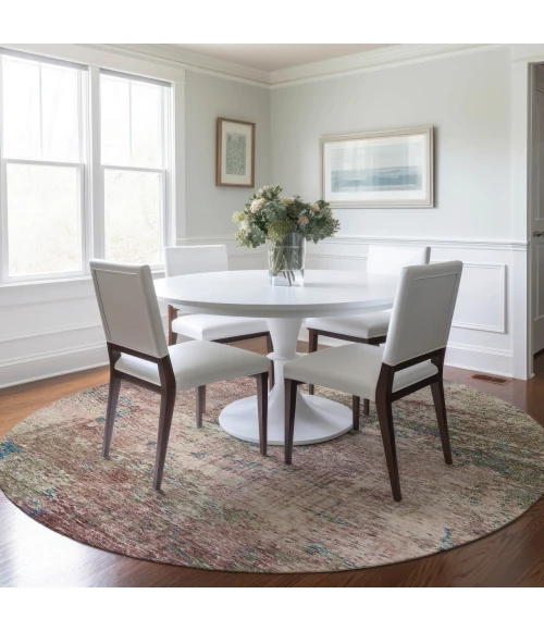 Dalyn Solace Pink SL5 8ft. x 8ft. Rug