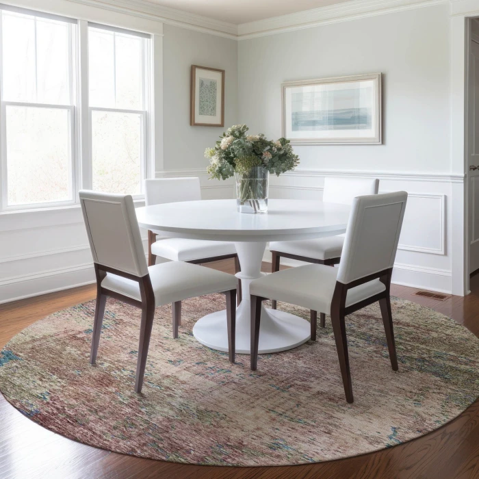 Dalyn Solace Pink SL5 8ft. x 8ft. Rug