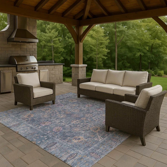 Dalyn Solace Blue SL9 3ft. x 5ft. Rug