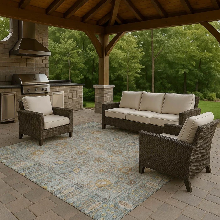 Dalyn Solace Teal SL9 10ft. x 14ft. Rug