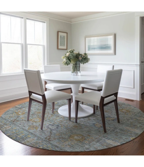 Dalyn Solace Teal SL9 8ft. x 8ft. Rug