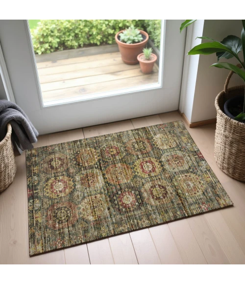 Dalyn Silk Road Green SR11 1ft.8in. x 2ft.6in. Rug