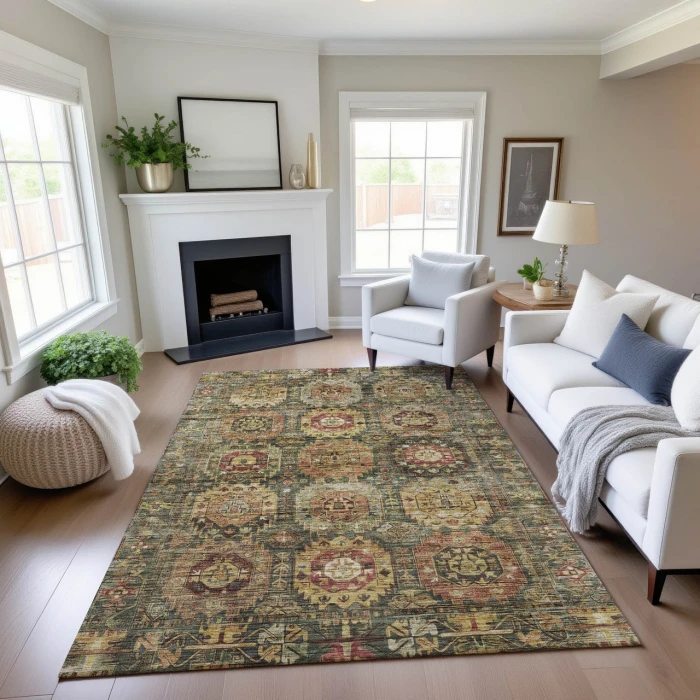 Dalyn Silk Road Green SR11 10ft. x 14ft. Rug