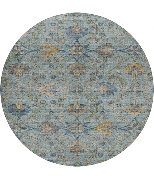Dalyn Silk Road Blue SR1 8ft. x 8ft. Rug