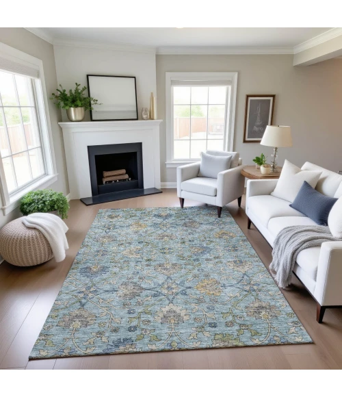 Dalyn Silk Road Blue SR1 9ft. x 12ft. Rug