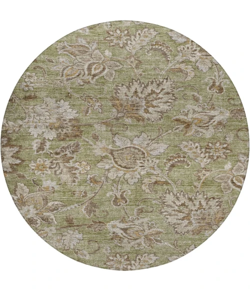 Dalyn Silk Road Green SR2 8ft. x 8ft. Rug