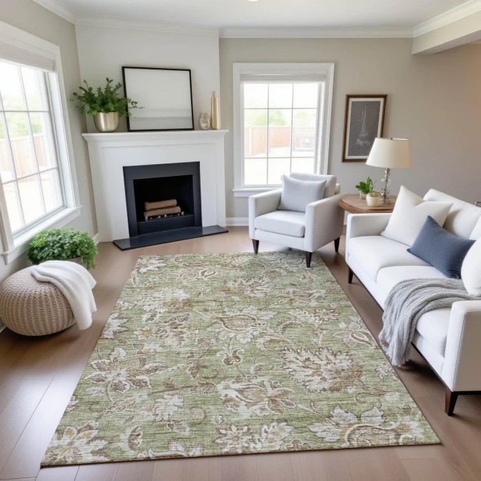 Dalyn Silk Road Green SR2 8ft. x 10ft. Rug