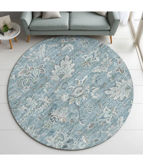 Dalyn Silk Road Blue SR2 8ft. x 8ft. Rug
