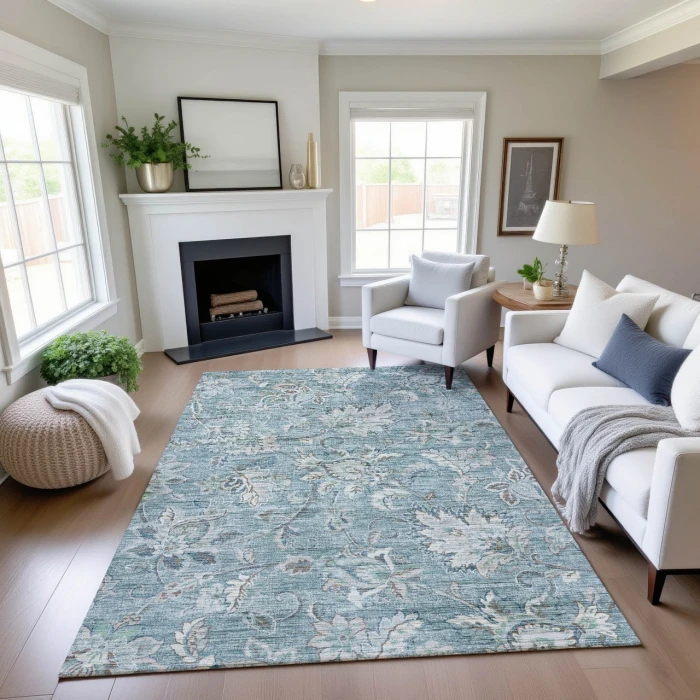 Dalyn Silk Road Blue SR2 8ft. x 10ft. Rug