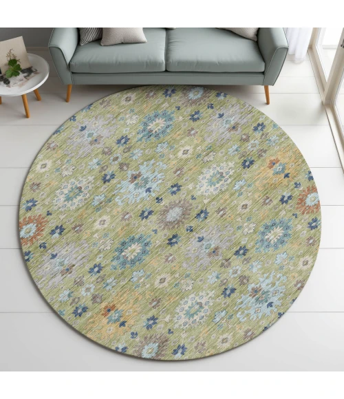 Dalyn Silk Road Green SR3 8ft. x 8ft. Rug