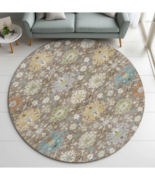 Dalyn Silk Road Brown SR3 8ft. x 8ft. Rug