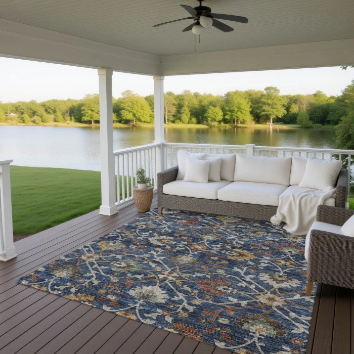Dalyn Silk Road Blue SR4 8ft. x 10ft. Rug