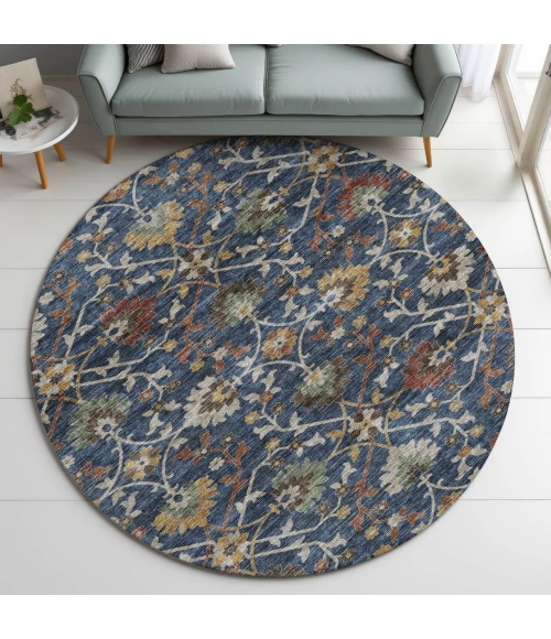 Dalyn Silk Road Blue SR4 8ft. x 8ft. Rug