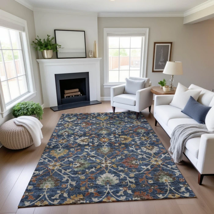 Dalyn Silk Road Blue SR4 8ft. x 10ft. Rug