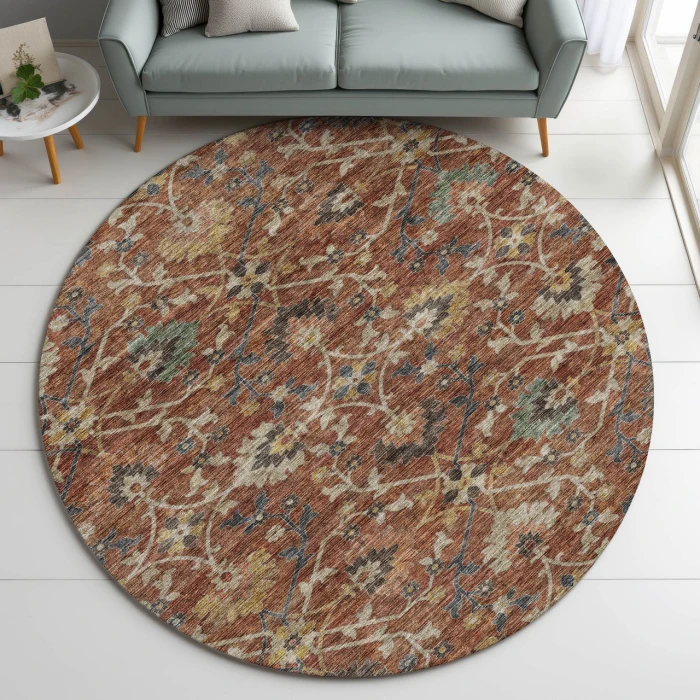 Dalyn Silk Road Orange SR4 8ft. x 8ft. Rug