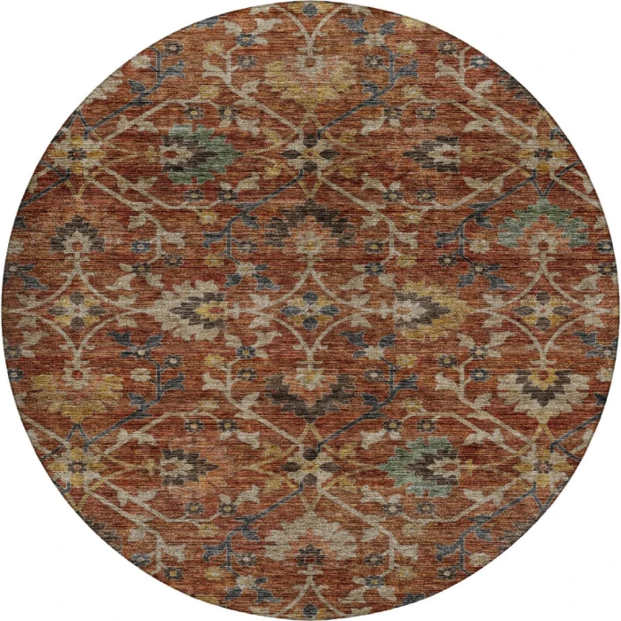 Dalyn Silk Road Orange SR4 8ft. x 8ft. Rug