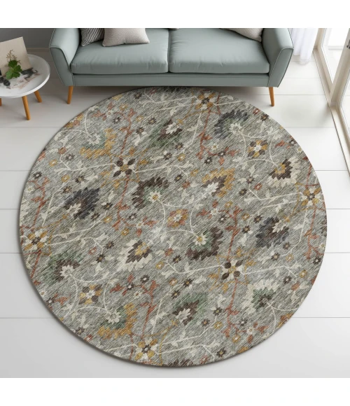 Dalyn Silk Road Gray SR4 8ft. x 8ft. Rug