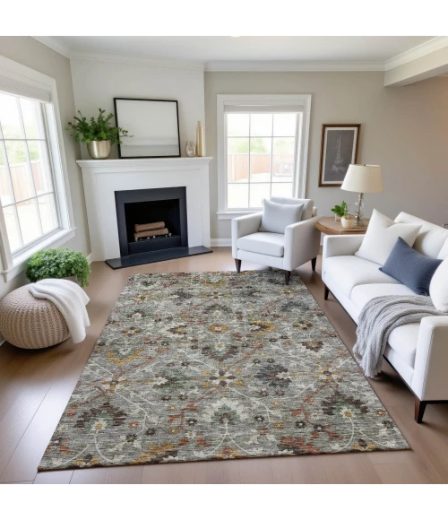 Dalyn Silk Road Gray SR4 6ft.6in. x 9ft.6in. Rug