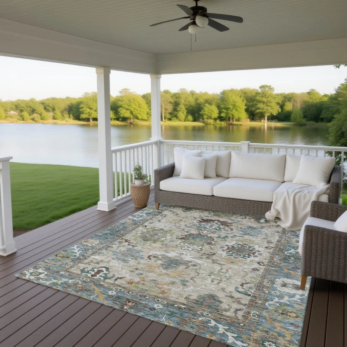 Dalyn Silk Road Teal SR5 8ft. x 10ft. Rug