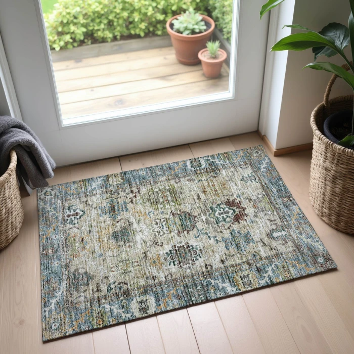 Dalyn Silk Road Teal SR5 1ft.8in. x 2ft.6in. Rug