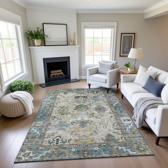 Dalyn Silk Road Teal SR5 8ft. x 10ft. Rug