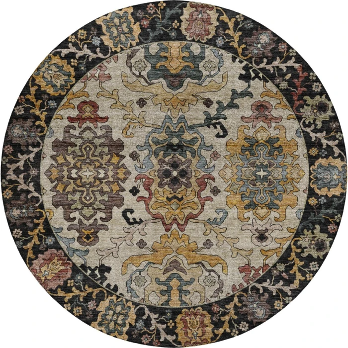Dalyn Silk Road Black SR5 8ft. x 8ft. Rug