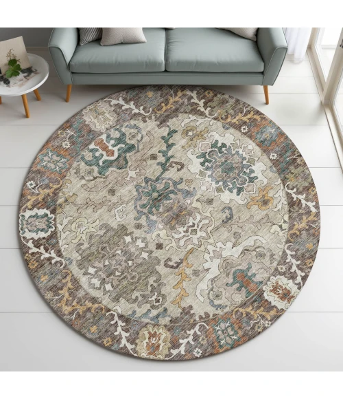 Dalyn Silk Road Brown SR5 8ft. x 8ft. Rug