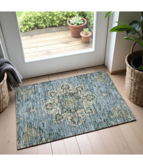 Dalyn Silk Road Teal SR6 1ft.8in. x 2ft.6in. Rug