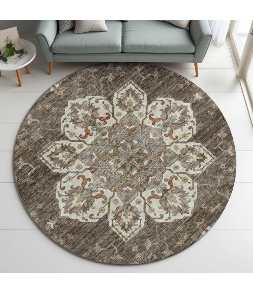 Dalyn Silk Road Brown SR6 8ft. x 8ft. Rug