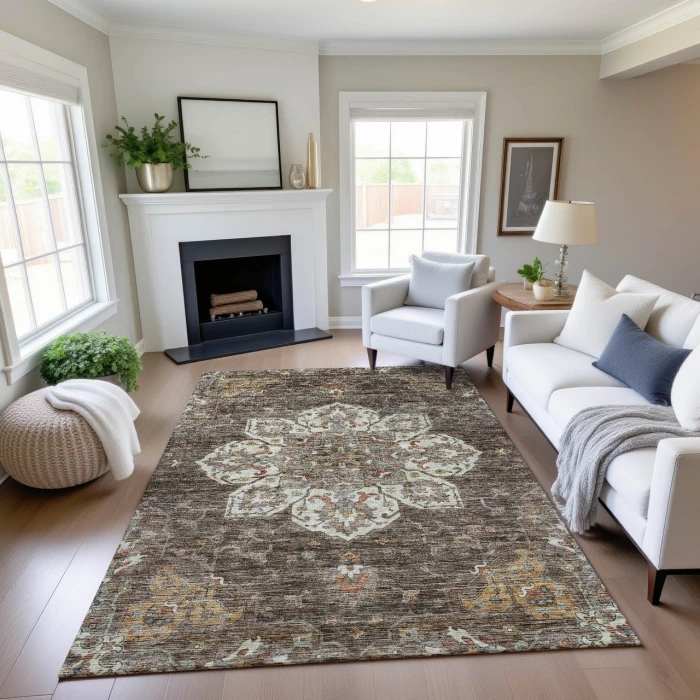 Dalyn Silk Road Brown SR6 6ft.6in. x 9ft.6in. Rug