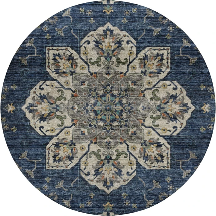Dalyn Silk Road Blue SR6 8ft. x 8ft. Rug