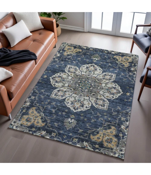 Dalyn Silk Road Blue SR6 8ft. x 10ft. Rug