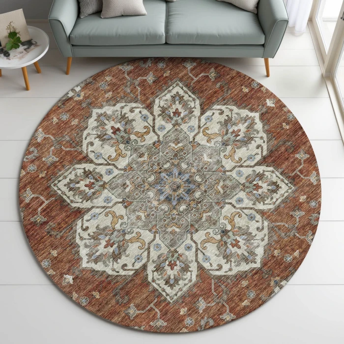 Dalyn Silk Road Orange SR6 8ft. x 8ft. Rug