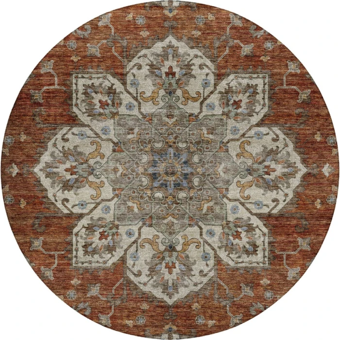 Dalyn Silk Road Orange SR6 8ft. x 8ft. Rug