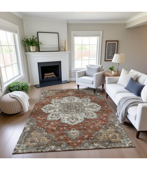 Dalyn Silk Road Orange SR6 6ft.6in. x 9ft.6in. Rug