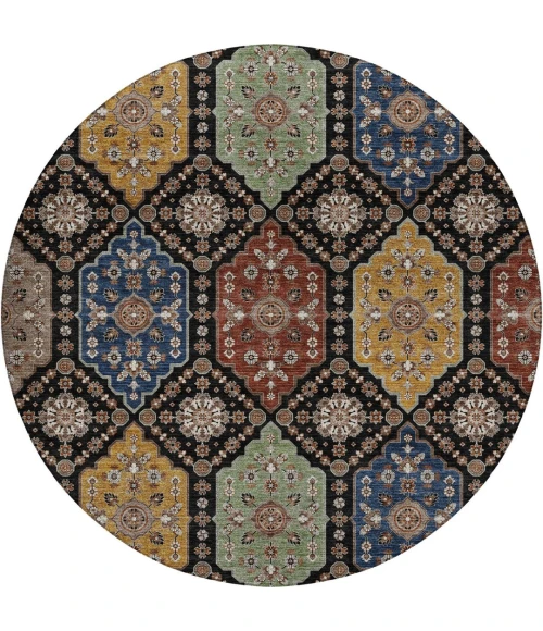 Dalyn Silk Road Black SR7 8ft. x 8ft. Rug