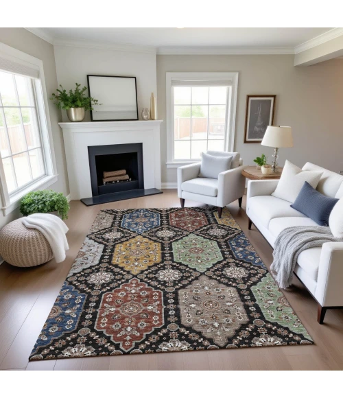 Dalyn Silk Road Black SR7 8ft. x 10ft. Rug