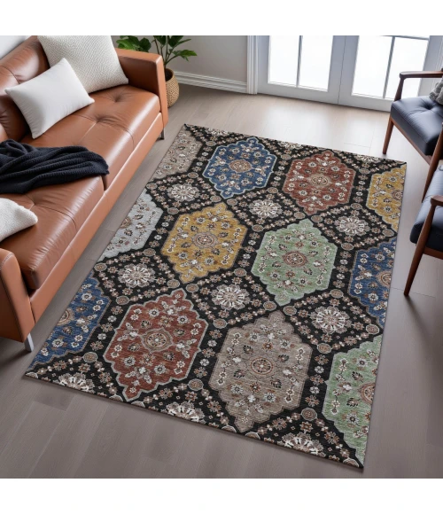 Dalyn Silk Road Black SR7 8ft. x 10ft. Rug