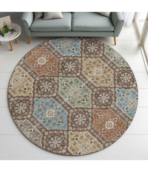 Dalyn Silk Road Brown SR7 8ft. x 8ft. Rug