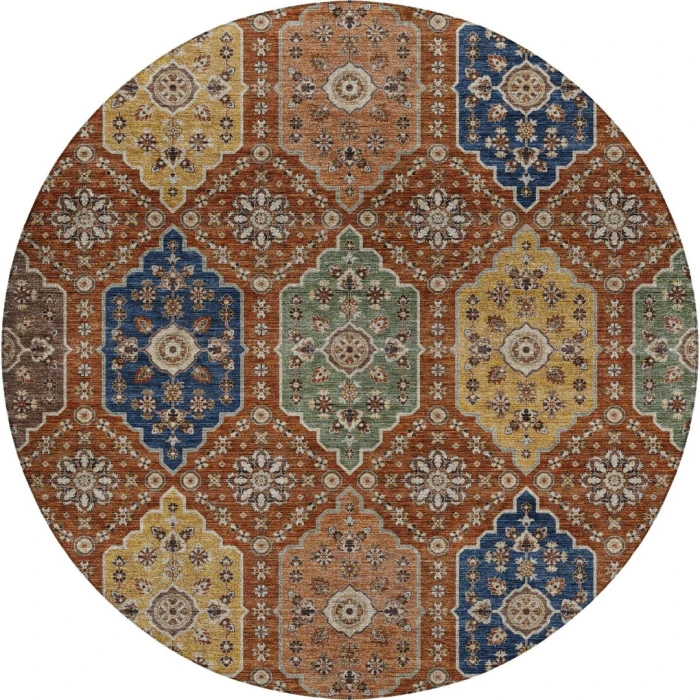 Dalyn Silk Road Orange SR7 8ft. x 8ft. Rug