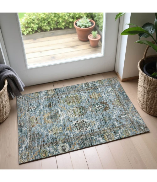 Dalyn Silk Road Teal SR8 1ft.8in. x 2ft.6in. Rug