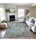 Dalyn Silk Road Teal SR8 9ft. x 12ft. Rug