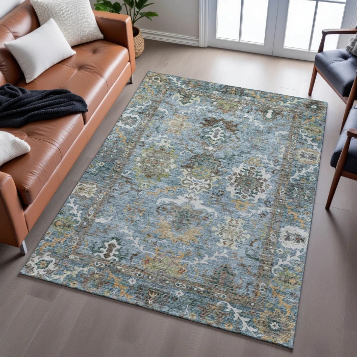 Dalyn Silk Road Teal SR8 3ft. x 5ft. Rug