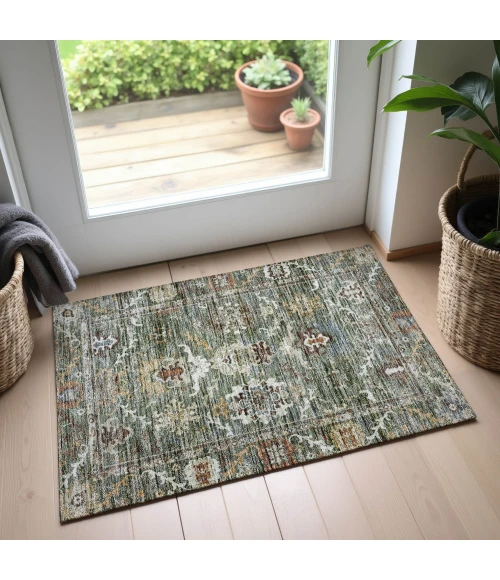 Dalyn Silk Road Green SR8 1ft.8in. x 2ft.6in. Rug
