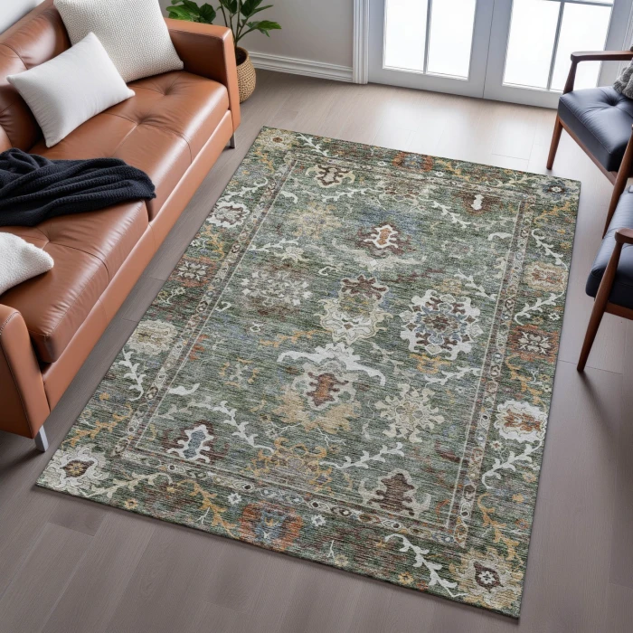 Dalyn Silk Road Green SR8 2ft.6in. x 3ft.10in. Rug