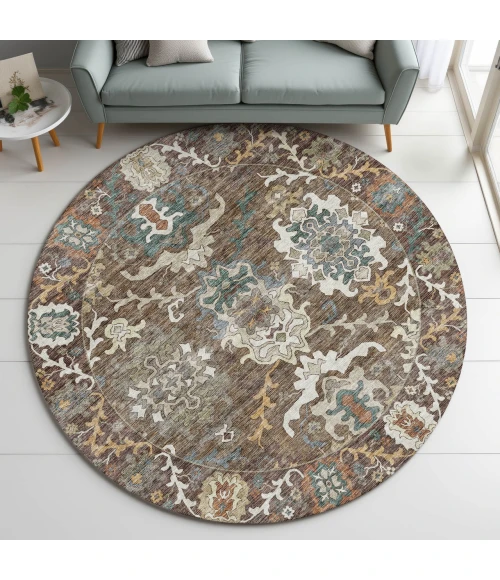 Dalyn Silk Road Brown SR8 8ft. x 8ft. Rug