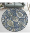 Dalyn Silk Road Blue SR8 8ft. x 8ft. Rug
