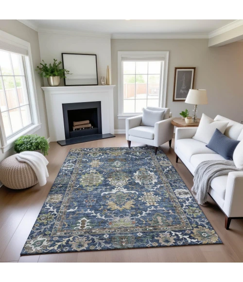 Dalyn Silk Road Blue SR8 9ft. x 12ft. Rug