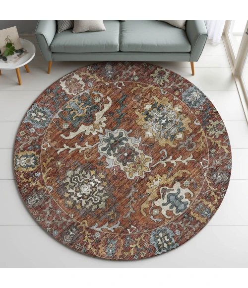 Dalyn Silk Road Orange SR8 8ft. x 8ft. Rug